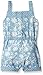 Calvin Klein Baby-Girls Discharge Printed Denim Romper