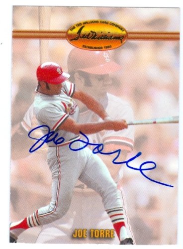 Joe Torre Autographed/Hand Signed baseball card (St Louis Cardinals) 1993 Ted Williams Card Company