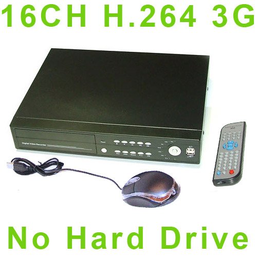 16 Ch Channel Standalone H.264 Security DVR Surveillance with No Hard Drive, Real Time 480fps Digital Video Recorder Mobile Phone PTZ Audio Support Mouse Remote Included Network Ready Cctv