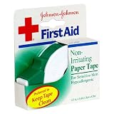 Johnson & Johnson Non-Irritating Paper Tape, 1/2 Inch 1 roll