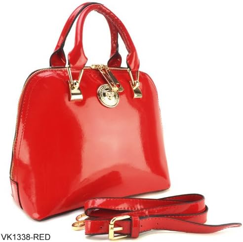 Crocodile Grain Pattern Pu Leather Women Fashion Handbag Smooth Red