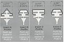Lexor Rubber Inserts for Original Factory Wiper Blades Profile B