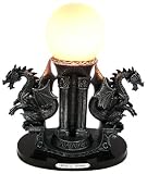 Wicked Twin Dragons Globe Table Accent Lamp