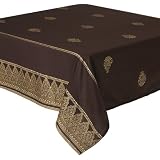 Global Home Polysilk Tablecloth - Brown (60x120)