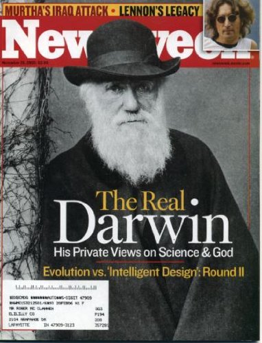 Newsweek November 28, 2005 The Real Charles Darwin, John Lennon's Legacy, George Clooney/Syriana