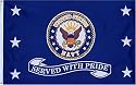 Navy "Served With Pride" MILITARY Flag - 3 foot by 5 foot Polyester (NEW)