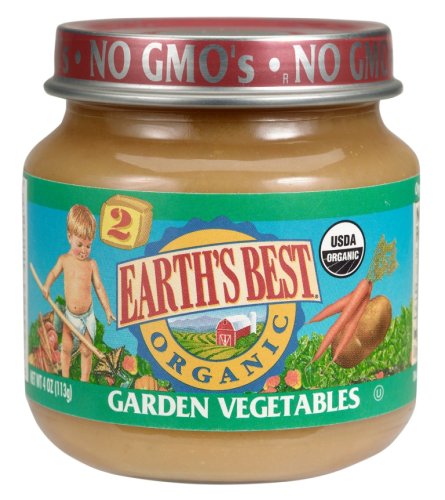Earth's Best 2nd Garden Vegetable, 4 Ounce Jars (Pack of 24) by Earth's Best