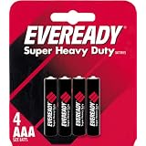 Eveready Heavy Duty 1212BP-4 AAA Batteries (4-Pack)