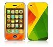 Colored Leaf Decorative Skin Cover Decal Sticker for Apple 3G iPhone / iPhone 3GS 3G S