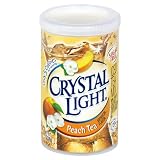 Crystal Light Iced Tea Mix, Peach Tea, 1.0-Ounce Canisters (Pack of 4)