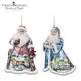 Thomas Kinkade Santa Claus Christmas Tree Ornaments