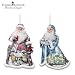 Thomas Kinkade Santa Claus Christmas Tree Ornaments: Set One Of Sugar-Coated Santas by The Bradford Exchange
