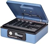PLUS 小型手提金庫 ブルー CB-050G BL 12-864