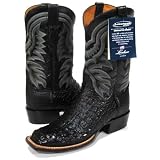 Lucchese 'T5962' Caiman Crocodile Cowboy Boots Mens 10 - Black by Lucchese