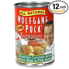 Wolfgang Puck Roasted Chicken with White Wine & Fine Herbs Soup, 14.5-Ounce Cans (Pack of 12)