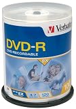 Verbatim 8x 4.7 GB DVD-R Spindle (100 Discs)