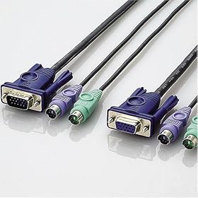 ELECOM �p�\�R���ؑ֊�p�ڑ��P�[�u�� KVM-NPC50