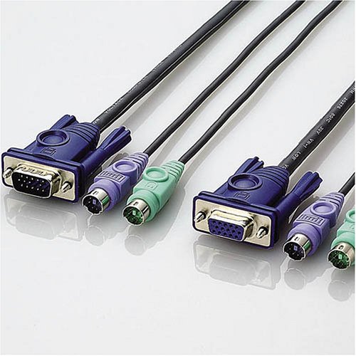 ELECOM パソコン切替器用接続ケーブル KVM-NPC50