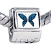Exotic Blue Butterfly Beads - Pandora Bead & Bracelet Compatible