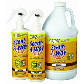 Click here to buy Hunter's Specialties Scent-A-Way Scent Elimination Acorn Spray, Value Pack.