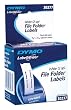 30277 260-labels 9/16 X 3-7/16 White File Folder Dymo Labelwriter