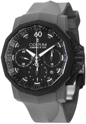 Corum Admiral s Cup Challenger 44 Chrono Men s Grey Rubber Strap Automatic Watch 753 819 02 F389 AN21