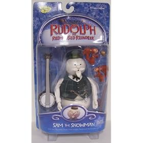 Rudolph the red-nosed Reindeer Sam the SNOWMAN Action Figure