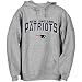 Reebok New England Patriots Ash Goal Line Hoody Sweatshirt