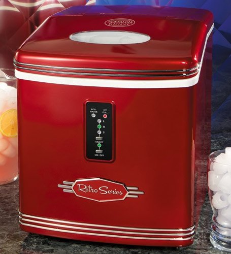 Nostalgia Electrics RIC-100 Retro Series Portable Ice-Cube Maker