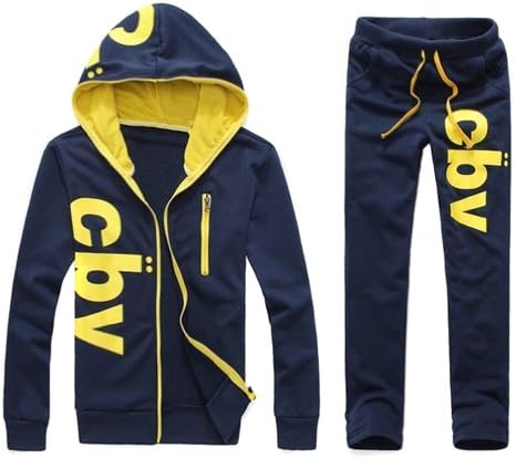 Hee Grand Men's Casual Sports Suit Hoodies + Trousers