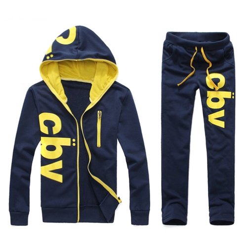 Hee Grand Men's Casual Sports Suit Hoodies + Trousers