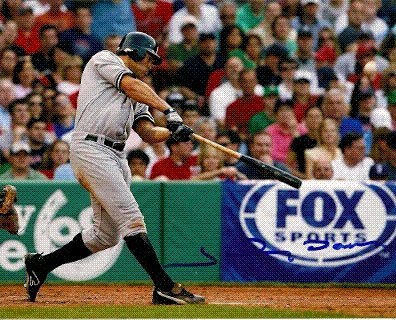 Autographed/Hand Signed Johnny Damon 8x10 Photo New York Yankees