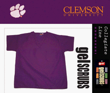 Clemson Tigers Scrub Style Top from GelScrubs