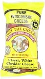 Just the Cheese Mini Round Snacks, Classic White Cheddar, 0.5-Ounce Bags (Pack of 16)