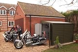 Shed / Garage / Workshop / Motorcycle Storage – Titan 960 (approx. 9′ x 6′): metal garden shed