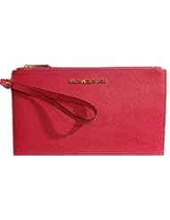Shoes: Michael Kors Large Saffiano Leather Zinnia Pink Wristlet