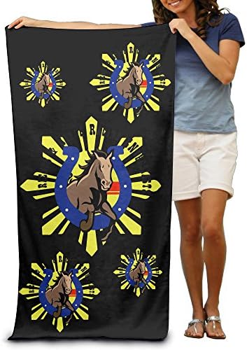 XKUN Tremendous Bet Horse Racing Game Beach Towel For Adults / 31.5'' * 51.2''