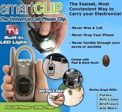Deluxe SmartClip Universal Cell Phone Clip W/ LED Light
