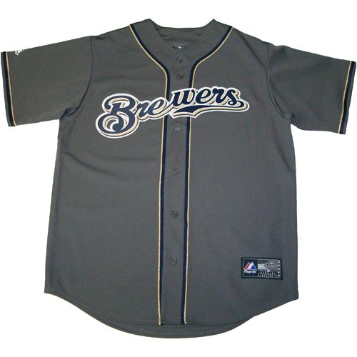 Milwaukee Brewers Replica Baseball Jersey (Granite)