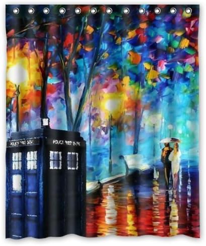 abigai Print Doctor Who Beautiful Custom Printed Waterproof fabric Polyester Bath Curtain Bathroom Decor Shower Curtain 66"(w) x 72"(h)