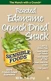 Sensible Foods Roasted Edamame Crunch Dried Snack, Lunch box size, 0.75-Ounce (Pack of 24)