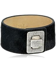 The SAK Turnlock Haircalf Black Bracelet, 2.75"