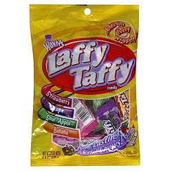 Wonka Laffy Taffy, Assorted Flavors, 4.8-Ounce Bag (Pack of 12)