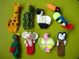 Hand Made Wool Finger Puppets