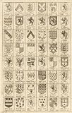2.75 inch x 2 inch (7.5 x 5cm) Acrylic Fridge Magnet Wenceslaus Hollar - Arms of knights of the Garter 3