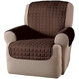 Innovative Textile Solutions Microfiber Wing Recliner Protector, Chocolate