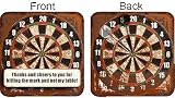 Cheers to You Placecard Dart Board Set of 12 Pub Coasters