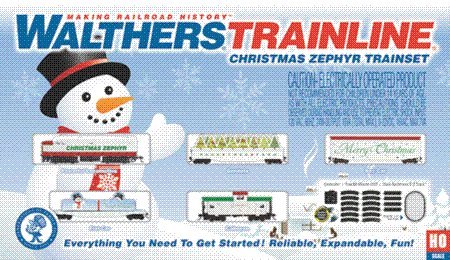 HO Christmas Zephyr TrainSet