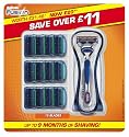 Gillette Fusion Manual Value Pack - 12 Blades + Free Razor