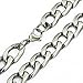Trendsmax Jewelry 15mm Mens Chain Boys Curb Link Stainless Steel Necklace Silver Tone